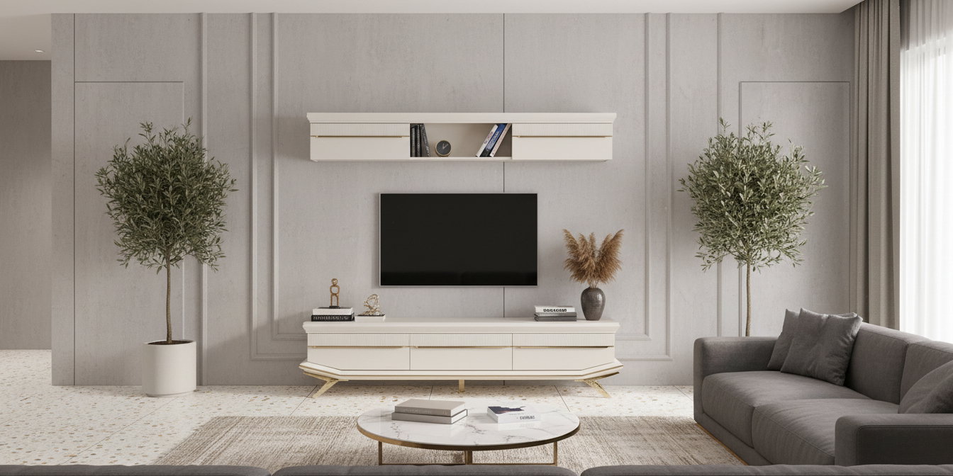Asos Gold Tv Ünitesi - İnegöl Mobilya